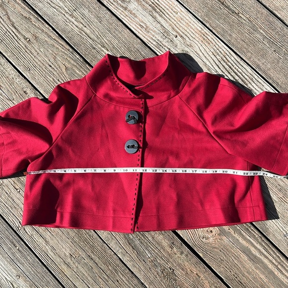 Tahari ASL retro cropped swing bolero jacket XL - Picture 7 of 8